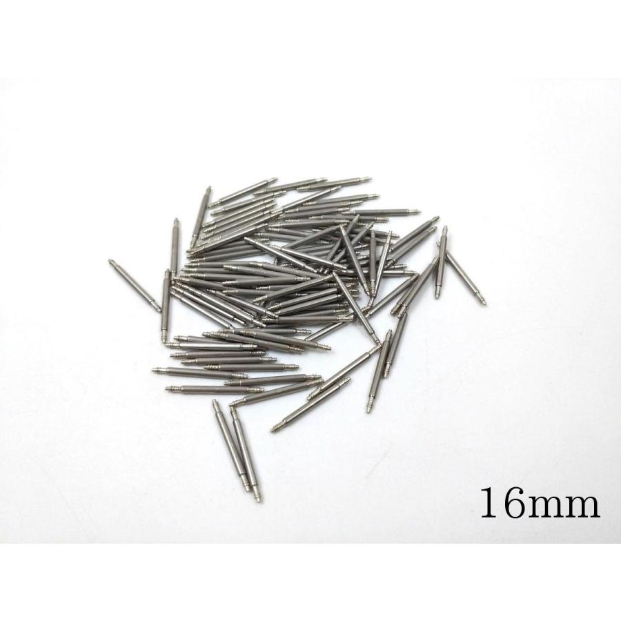 バネ棒 腕時計用 ラグ幅 16mm〜24mm 直径1.5mm 100本セット ステンレス