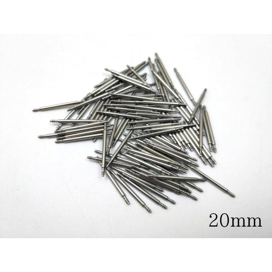 ステンレス 腕時計用 バネ棒 18/20/22/24mm ピン 直径1.8mm 100本