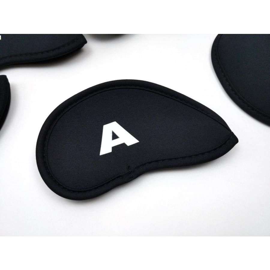 アイアンカバー 10枚セット ネオプレーン製 全3色 13.8cmX8.5cm ゴルフ