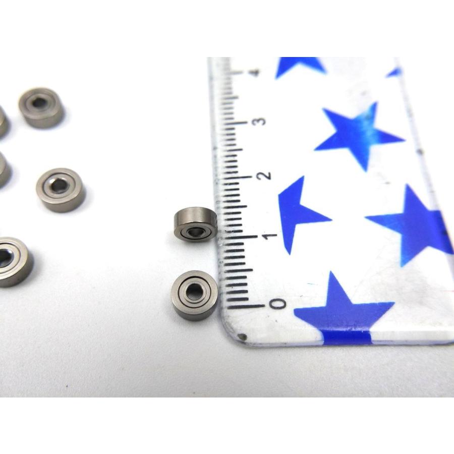 ボールベアリング 内径2×外径6×幅2.5mm メタルシールド 10個セット