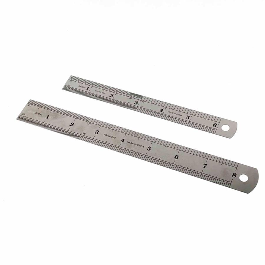 ステンレス製 定規 15cm 20cm セット 差し金 cm inch センチメートル 
