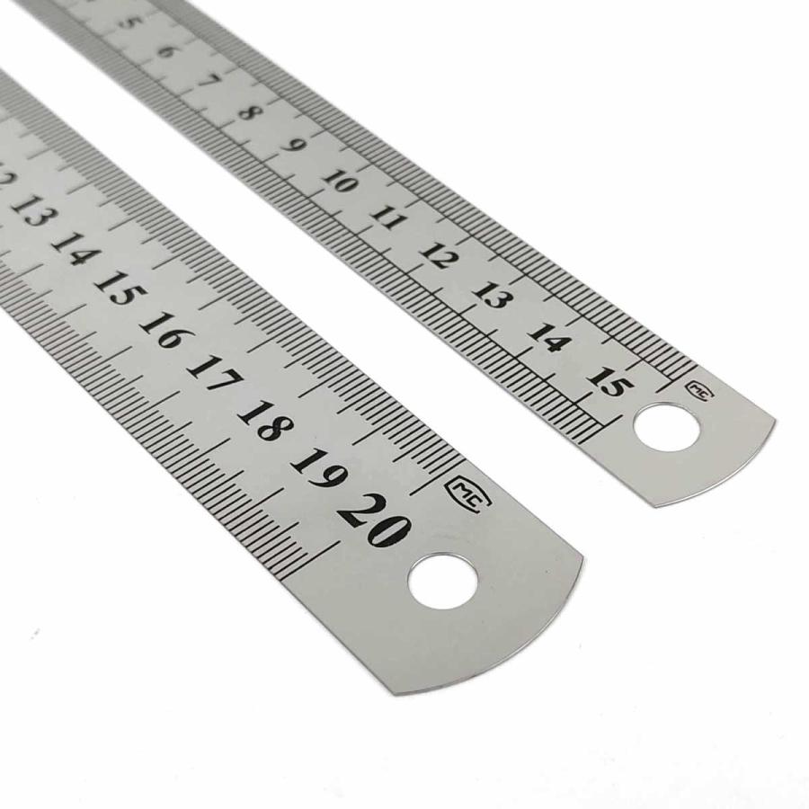 ステンレス製 定規 15cm 20cm セット 差し金 cm inch センチメートル 