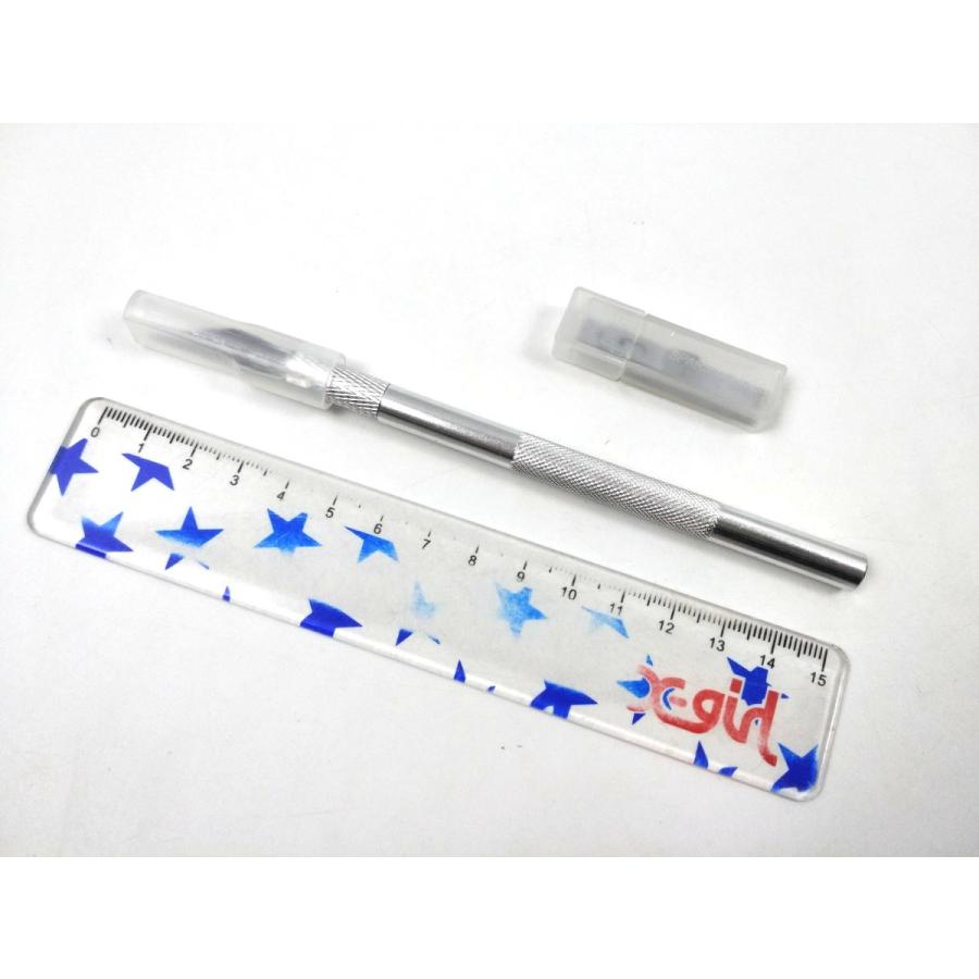 カッター デザインナイフ プロ風 アートナイフ 3種9片入り 11cm