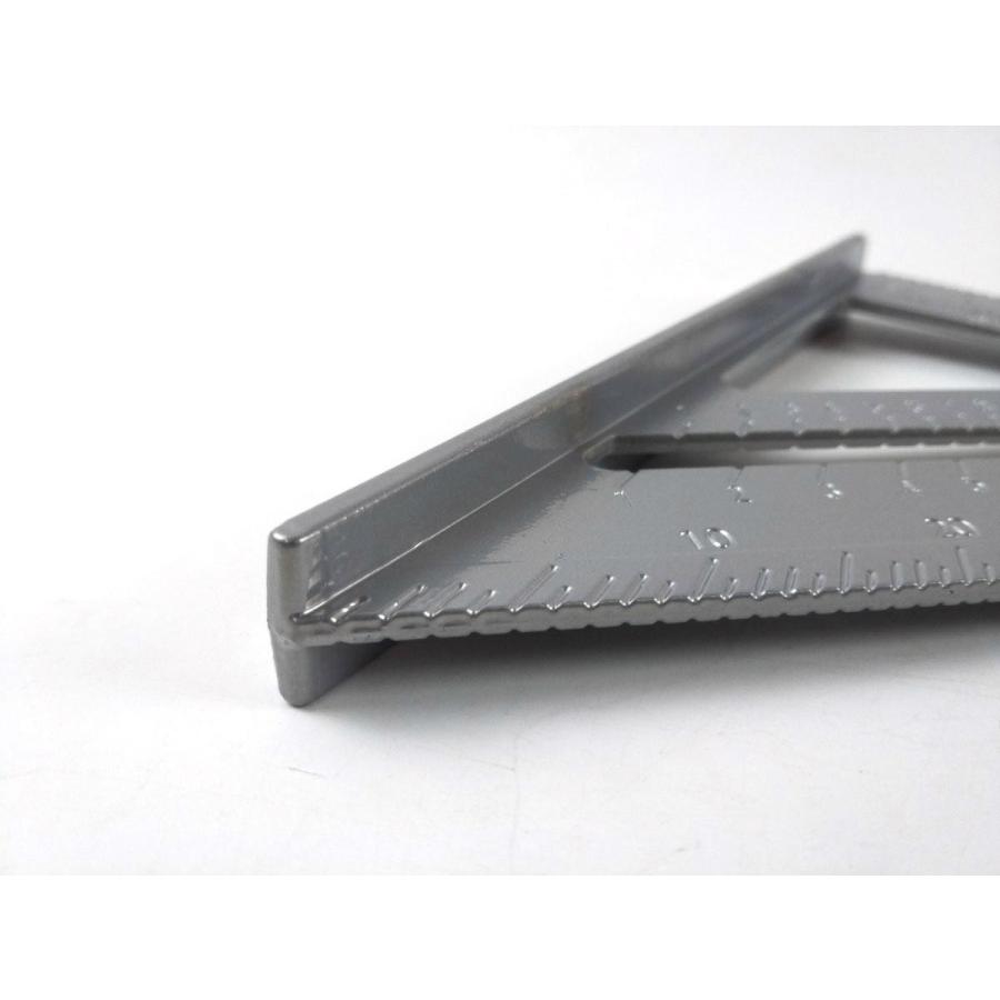 クールな本格派 丸のこ三角定規 角度取り定規 カテネ アルミ 18cmX18cm