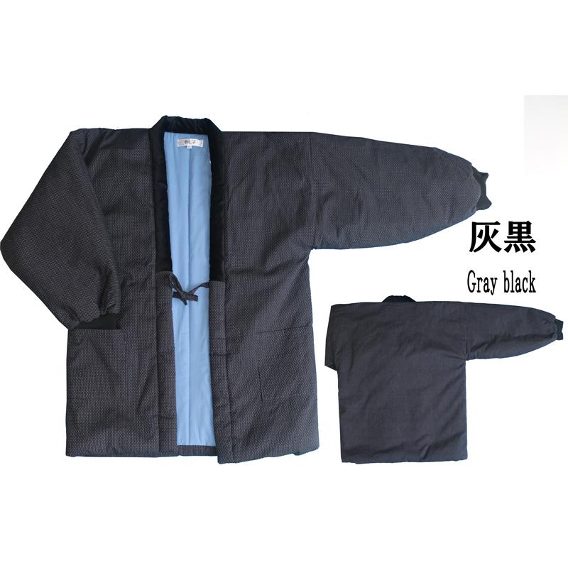 111-8401g 刺し子織り 袢纏 半纏 はんてん 綿入り メンズ M L LL