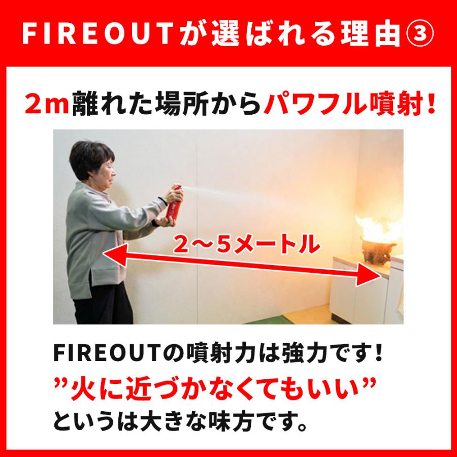 モバイルバッテリー火災に対応】消火スプレー FIREOUT（マカン