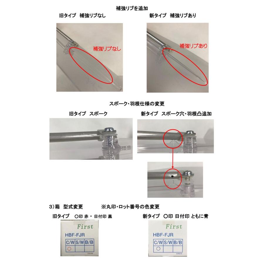 ハイブリッドファンFJR用 羽根1枚（ハーフクリア）※新タイプ｜marutsueco｜05