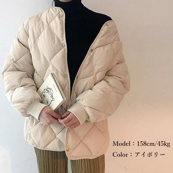 中綿 キルティングジャケット レディース｜marutto-fashion｜05