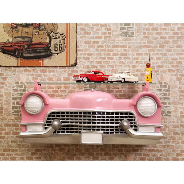 人気が高い オールディーズ Car Headシェルフ Pink Car ウォールシェルフ Pathwaysfl Org