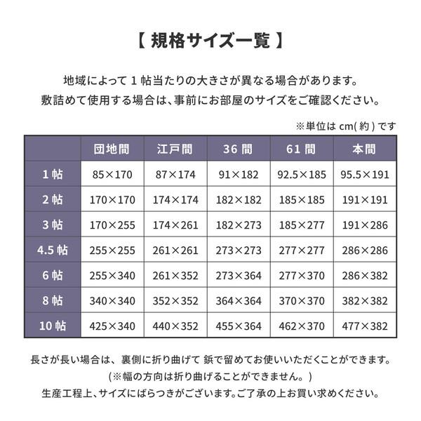 い草 上敷き 36間1畳 撥水加工付き 備前 びぜん やわらかく畳になじみやすい双目織｜marutto-kagu｜06