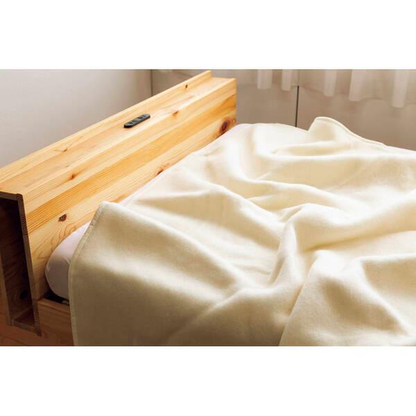 大阪　泉州の毛布(毛羽部分ウール100％) 2点セット 大阪泉州の毛布 ジャカード織カシミヤ入りウール毛布（毛羽部分