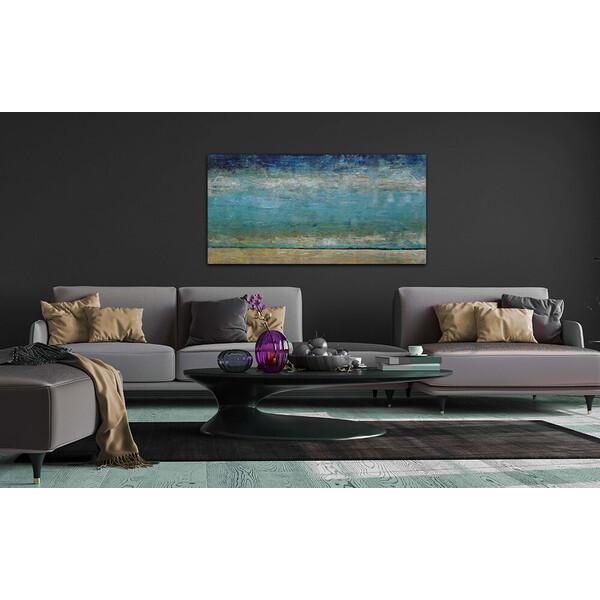 アートパネル BWA114 水辺の抽象 100x50cm 抽象画 絵画 和モダン 和風