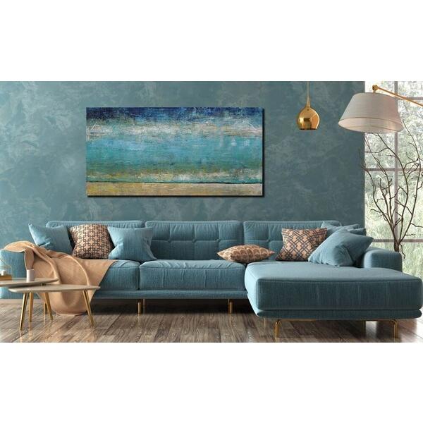 アートパネル BWA114 水辺の抽象 100x50cm 抽象画 絵画 和モダン 和風