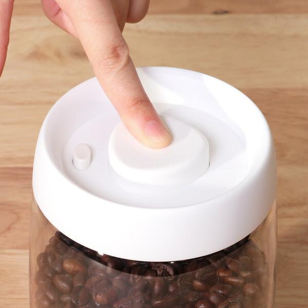 不二貿易 PUSH 空気が抜けるキャニスター 1200ml 6個セット 不二貿易 PUSH 空気が抜けるキャニスター 1200ml 6個セット
