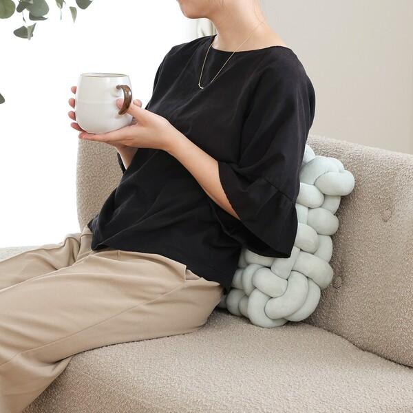 不二貿易 チャンキー スクエアクッション 34×34cm 3個セット 不二貿易 チャンキー スクエアクッション 34×34cm 3個セット