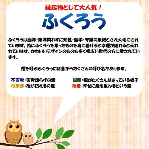 水晶ふくろうカラフルブレス 幸運 ふくろうカード付き : まるっと