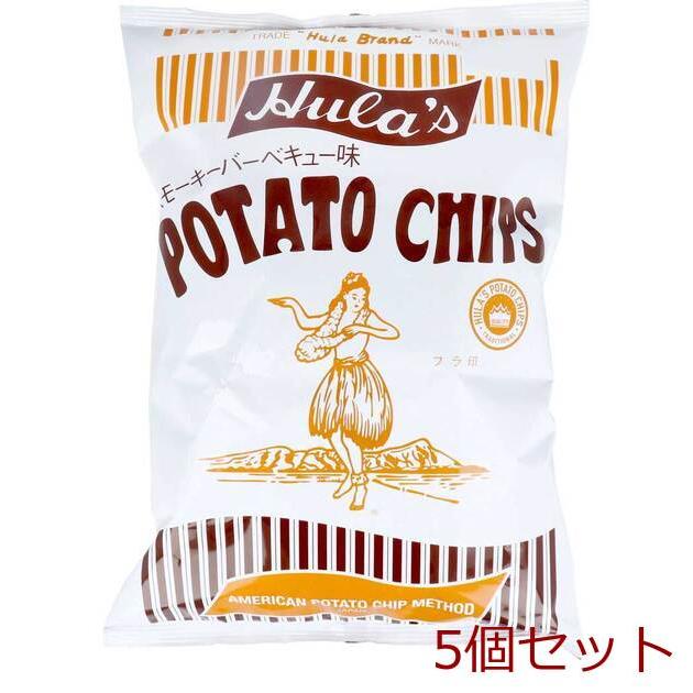 フラ印 アメリカンポテトチップス スモーキーバーベキュー味 155g 5個