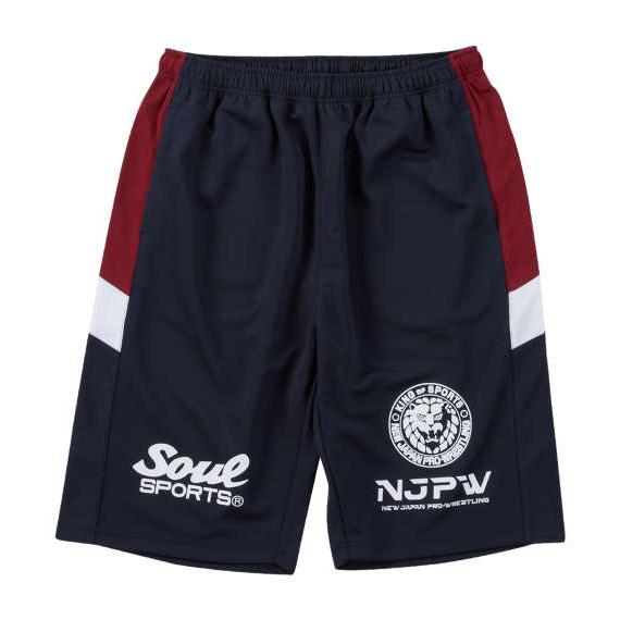 大きいサイズ SOUL SPORTS×新日本プロレス ジャージハーフパンツ 3L 4L 5L 6L 8L ブラック ラッピング可 送料無料 即日発送 大きいサイズ SOUL SPORTS×新日本プロレス ジャージハーフパンツ 3L 4L