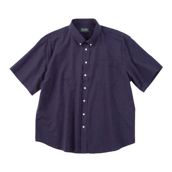大きいサイズ Mc.S.P 刺し子チェックB.D半袖シャツ 3L 4L 5L 6L 8L