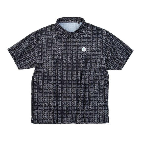 大きいサイズ SY32 by SWEET YEARS ボックスグラフィック鹿の子半袖シャツ 3L 4L 5L 6L MC852181-02196 ラッピング可 送料無料 即日発送 大きいサイズ SY32 by SWEET YEARS ボックスグラフィック鹿の子半袖