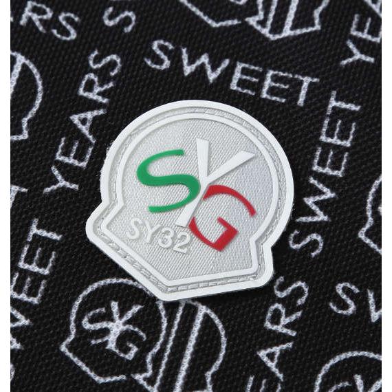 大きいサイズ SY32 by SWEET YEARS ボックスグラフィック鹿の子半袖