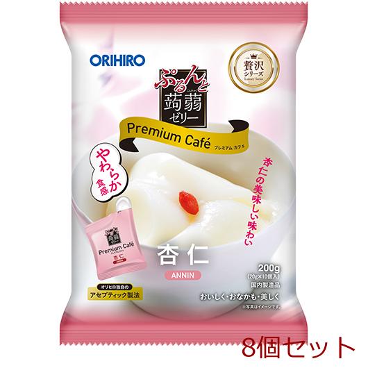 しらたまこんぷりーと！ ORIHIRO ぷるんと蒟蒻ゼリープレミアムカフェ 杏仁味 8個セット
