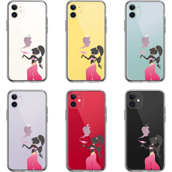 iPhone11 ケース クリア アラジン ピンク スマホケース 側面ソフト 背面ハード ハイブリッド｜marutto-markets｜02