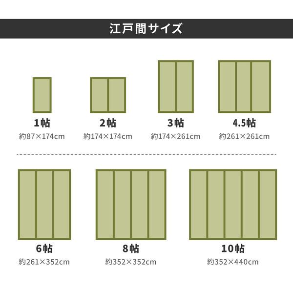 い草 上敷き 36間8畳 撥水加工付き 白馬 はくば 汚れがさっと拭ける_5