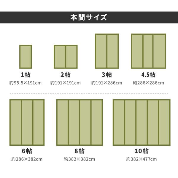い草 上敷き 36間8畳 撥水加工付き 白馬 はくば 汚れがさっと拭ける_6