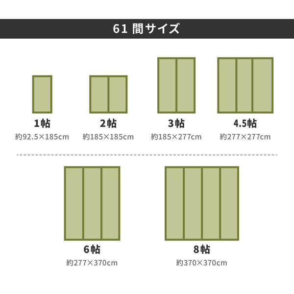 い草 上敷き 36間8畳 撥水加工付き 白馬 はくば 汚れがさっと拭ける_8
