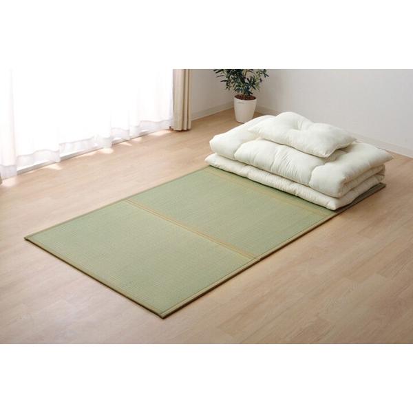 日本製 折りたたみ ダブル約140×210cm マットレス い草マットレス_2