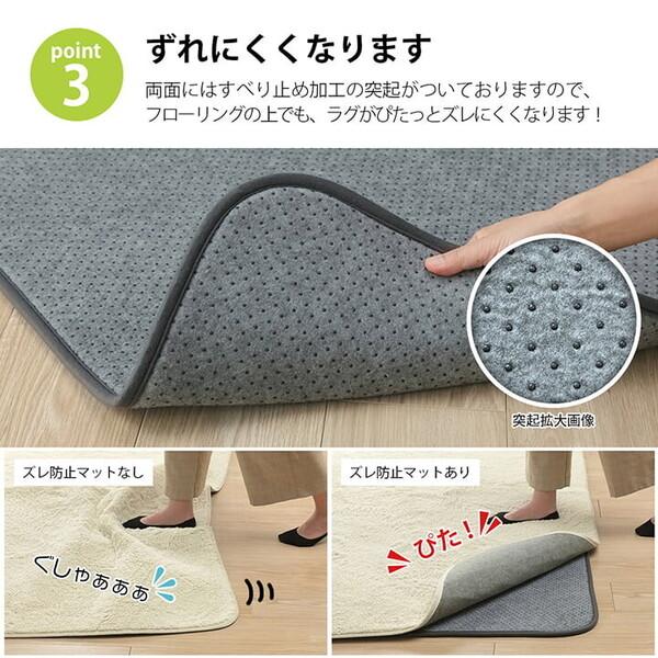 下敷き ウレタン10mm 約180×180cm　滑り止め 滑りにくい ボリューム クッション性 ホットカーペット対応 ナイス_9