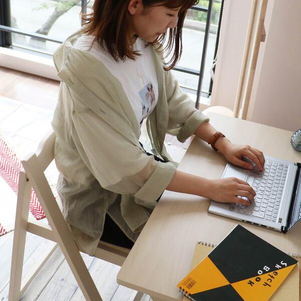 折畳みデスクチェアデスク チェア 木製 折りたたみテーブル 折りたたみチェア_19