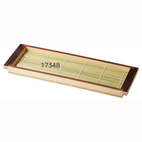 焼杉料理盆 スリム 竹ス付 2個セット_5