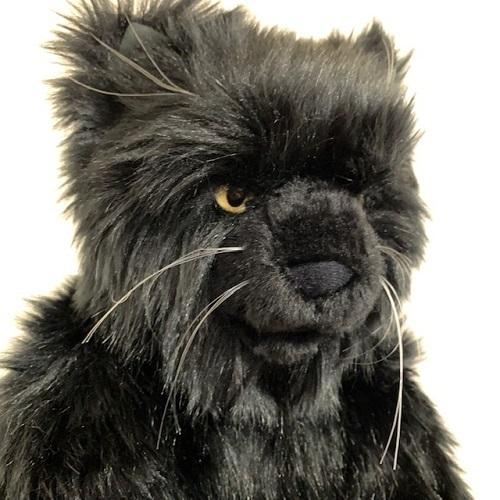 カドリー ねこ ぬいぐるみ 茶々丸2 黒猫【Cuddly／ヌイグルミ／高級ぬいぐるみ／日本製ぬいぐるみ／カドリーぬいぐるみ／日本製】の画像