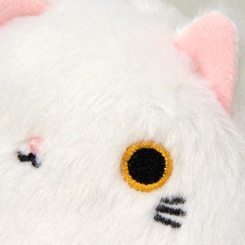ねこだんご しろ おっどあい ぬいぐるみ 手のひらサイズ【猫だんご