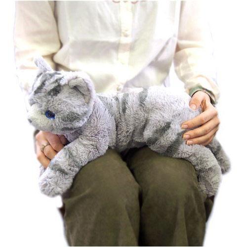ひげ付きグレーュ猫、テディベア Amazon.co.jp: エキゾチックショートヘア 猫 ぬいぐるみ リアル
