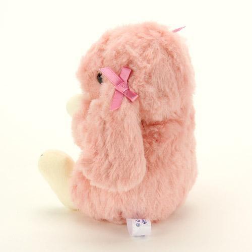 うさぎのロップイヤー ぬいぐるみ ピンクリボン ピンク【うさぎ