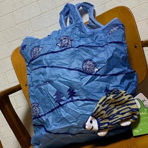 Lisa Larson（リサラーソン） エコバッグ ハリネズミ 早がわりはり