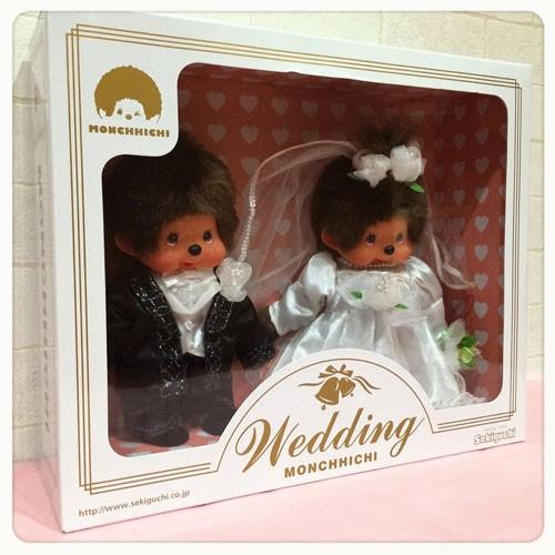 ウェディングドール　モンチッチ　洋装　MONCHHICHI Wedding Doll 260900【ウェルカムドール／ブライダル／ウェディング人形／ウェディングモンキー／結婚祝い】｜maruwa1923