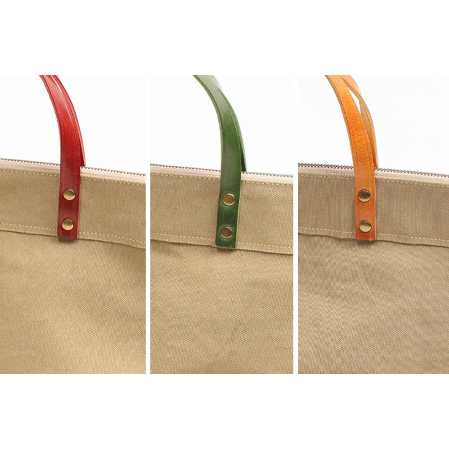 リリイ REALMIND LILY パルケ2 6号パラフィン加工帆布と牛ヌメ革の異