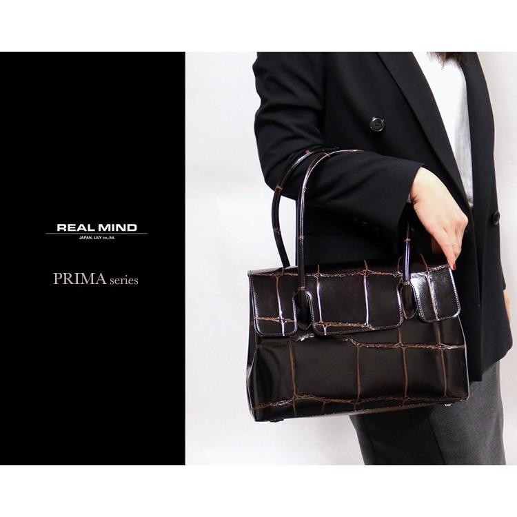 REALMIND LILY プリマ 高級感漂うラージ クロコ型押しトート 本革 革 レザー レディース メンズ | リリイ | 05
