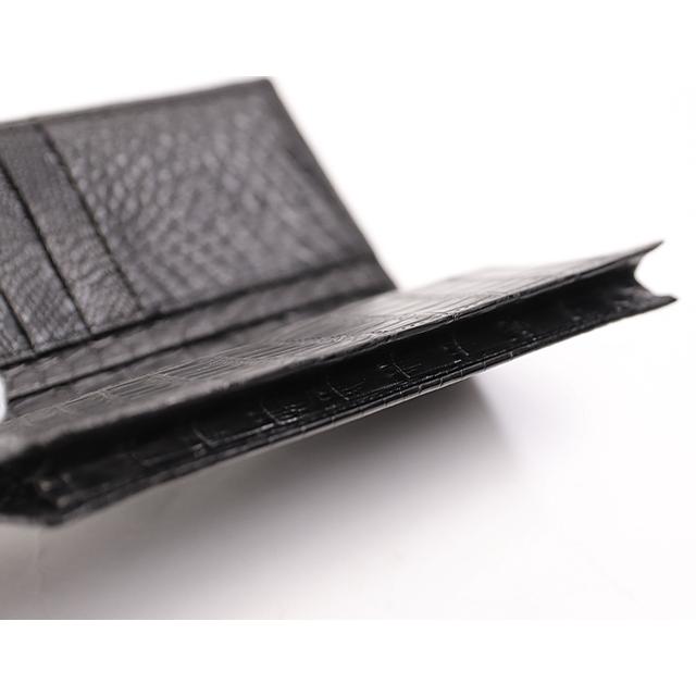 青木鞄 Luggage AOKI 1894 マットクロコダイル 日本製 機能的 札入れ ナイルクロコダイル 本革 革 レザー レディース メンズの画像