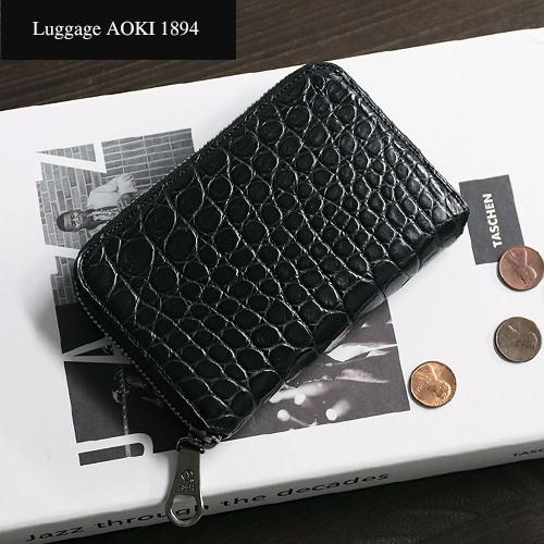 青木鞄 Luggage AOKI 1894 マットクロコダイル 日本製 機能的 ラウンド