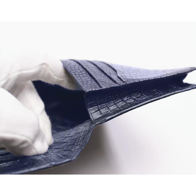 青木鞄 Luggage AOKI 1894 マットクロコダイル 日本製 機能的 札入れ ナイルクロコダイル 本革 革 レザー レディース メンズの画像