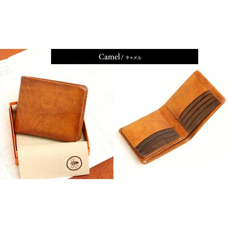 青木鞄 la GALLERIA ラ・ガレリア Arrosto ムラ染め＆シャドウ仕上げのアンティークカラー折財布 本革 革 レザー レディース メンズ | COMPLEX GARDENS | 12