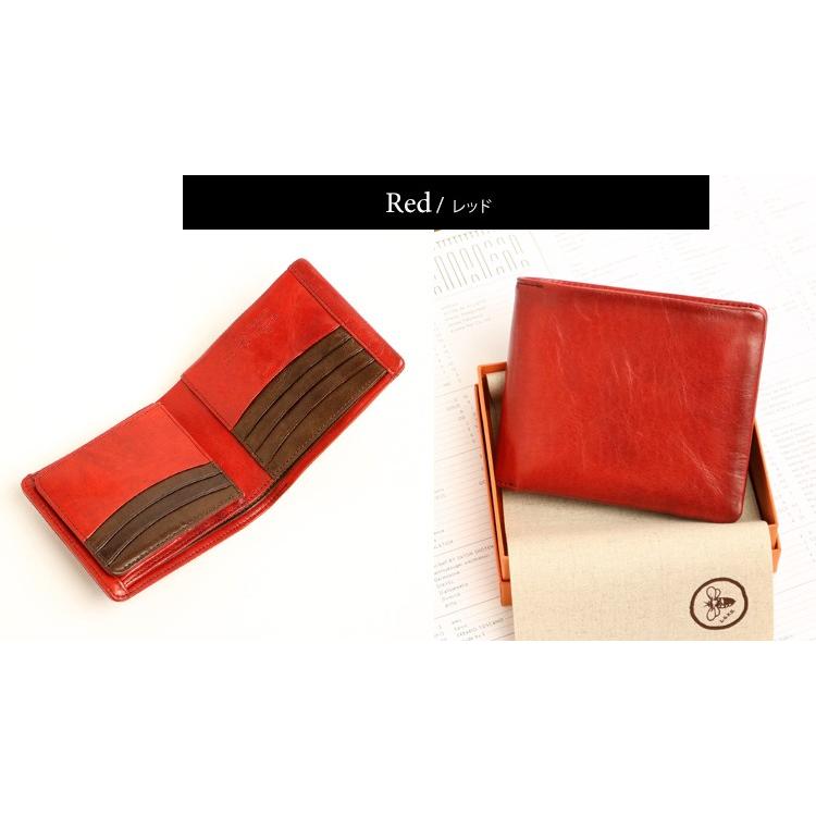 青木鞄 la GALLERIA ラ・ガレリア Arrosto ムラ染め＆シャドウ仕上げのアンティークカラー折財布 本革 革 レザー レディース メンズ | COMPLEX GARDENS | 10