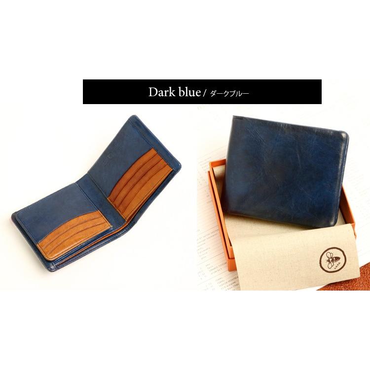 青木鞄 la GALLERIA ラ・ガレリア Arrosto ムラ染め＆シャドウ仕上げのアンティークカラー折財布 本革 革 レザー レディース メンズ | COMPLEX GARDENS | 13