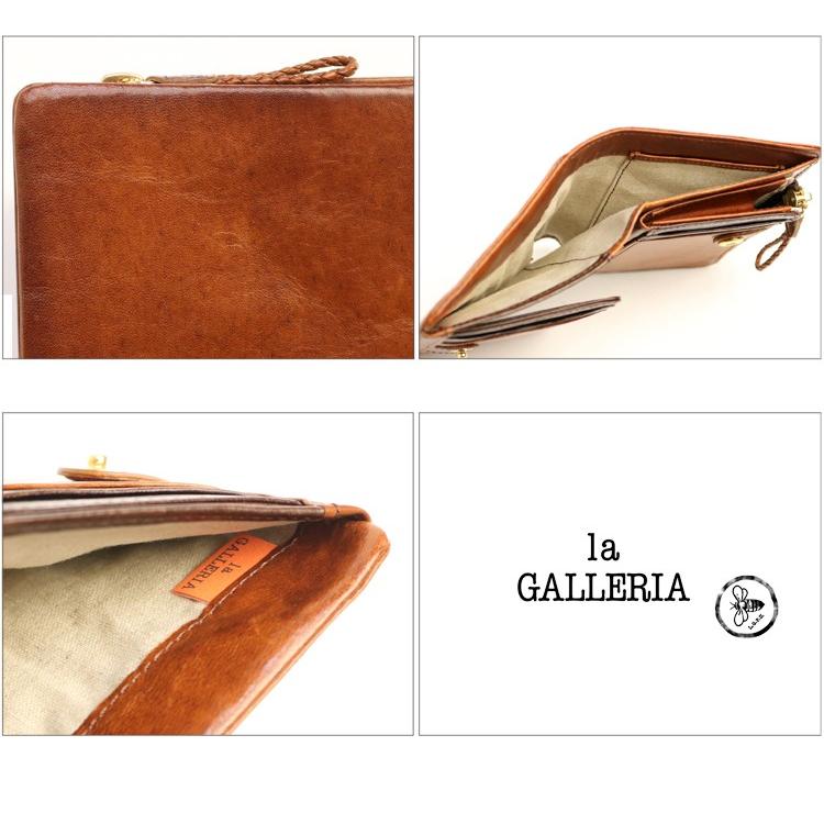 青木鞄 la GALLERIA ラ・ガレリア Arrosto ムラ染め＆シャドウ仕上げのアンティークカラー折財布 本革 革 レザー レディース メンズ | COMPLEX GARDENS | 10