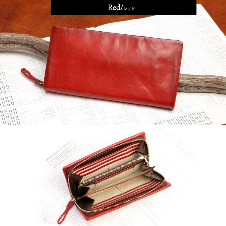 青木鞄 la GALLERIA ラ・ガレリア Arrosto ムラ染め＆シャドウ仕上げのアンティークカラーラウンドファスナー 長財布 本革 革 レザー レディース メンズ | COMPLEX GARDENS | 14